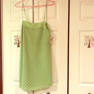 Polka dot dress.